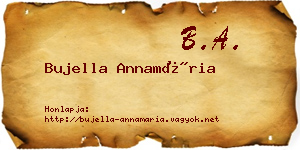 Bujella Annamária névjegykártya